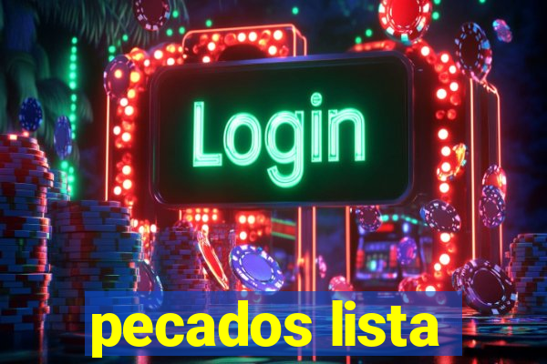 pecados lista